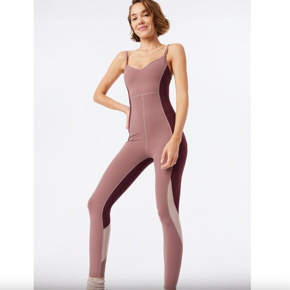Outdoor Voices Pants - Outdoor Voices SuperForm™ Full Length Bodysuit Deep Taupe/Shiraz/Mocha
